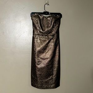 Gold cocktail dress